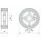 Vorschubrollen 110 x 45 mm